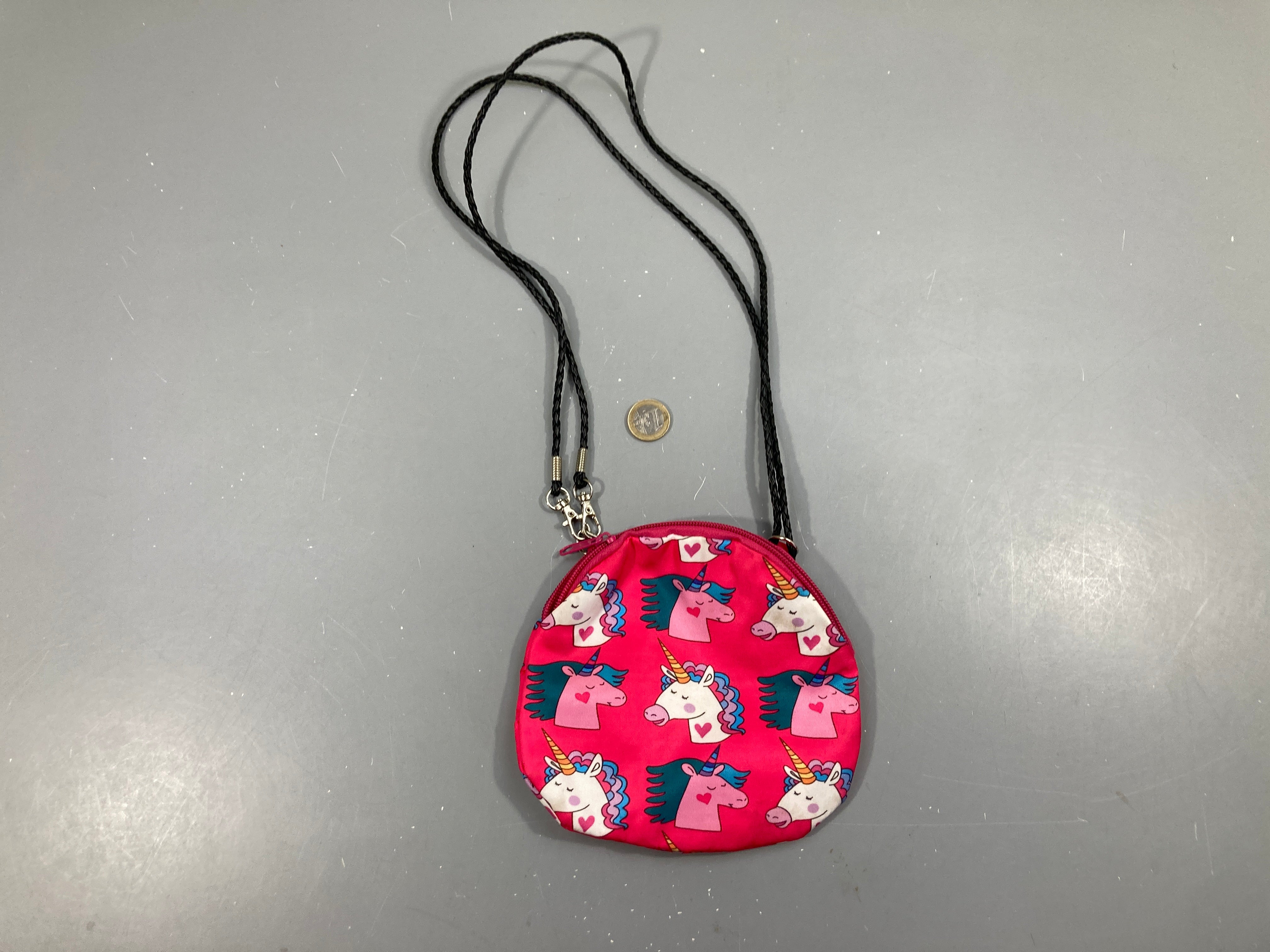 Petite sacoche rose Licorne