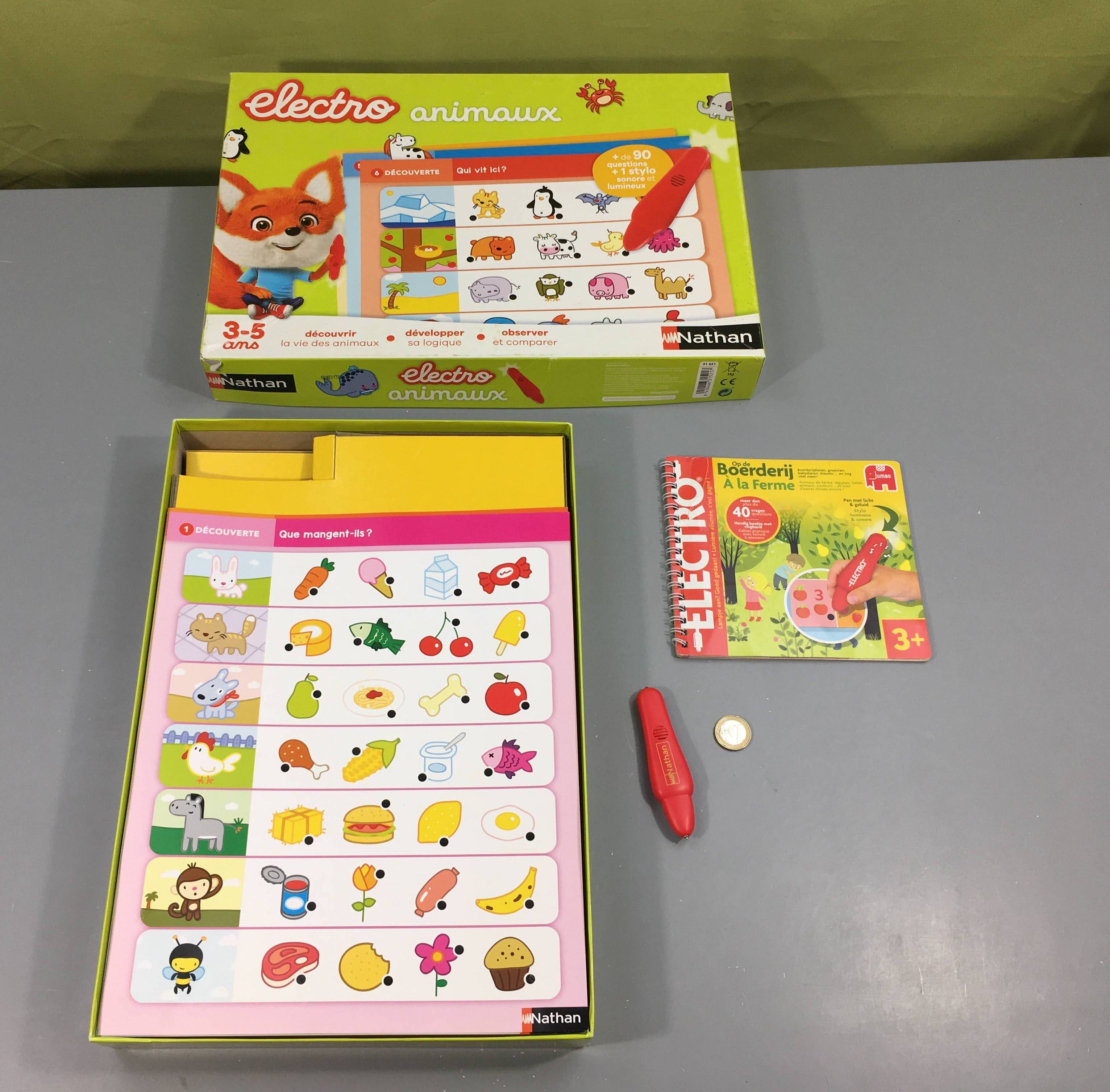 Electro Animaux 3-5a Complet et fonctionne + 1 petit livret animaux de la ferme Jumbo