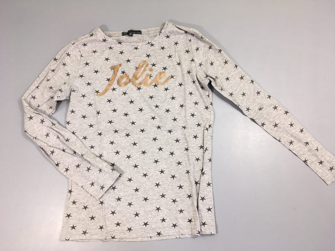 T-shirt m.l gris étoiles Jolie-Bouloché, moins cher chez Petit Kiwi