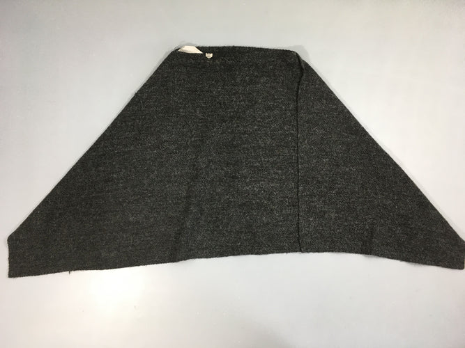 Poncho gris foncé, moins cher chez Petit Kiwi