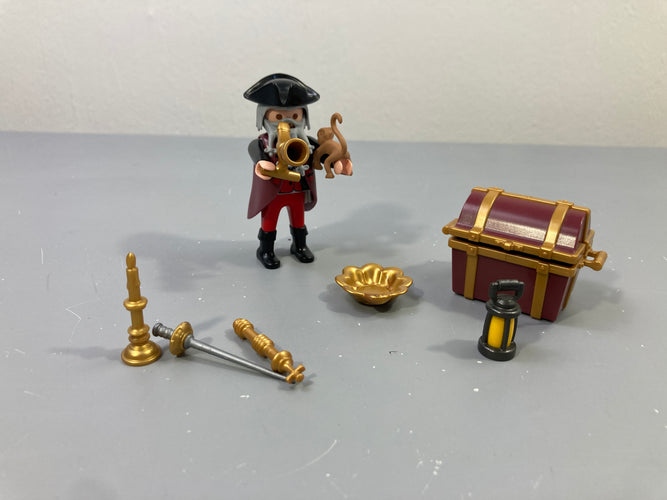 Playmobil - 4783 - Pirate Bar.be grise avec coffre Complet, moins cher chez Petit Kiwi