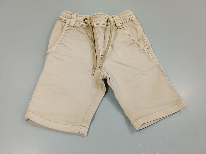 Bermuda chino beige, moins cher chez Petit Kiwi