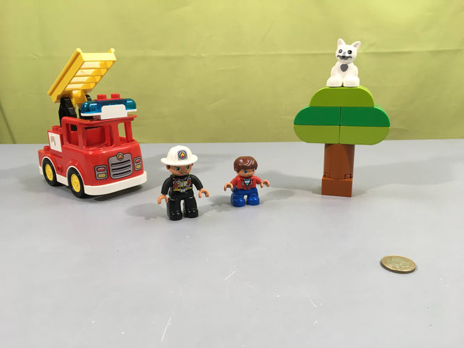 Le camion de pompiers, 10901, Duplo, moins cher chez Petit Kiwi