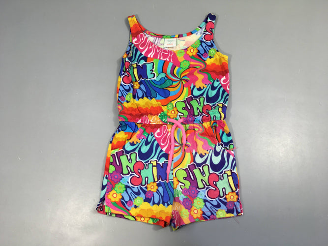 Combishort jersey multicolore Summer, moins cher chez Petit Kiwi