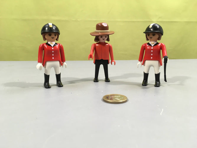 Lot de 3 personnages équitation, moins cher chez Petit Kiwi
