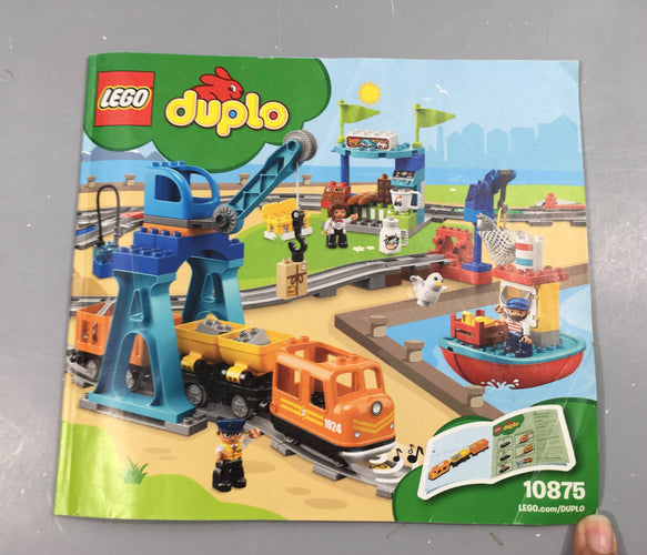 Train de marchandises Duplo 10875 - complet + pièces supplémentaire dont certaines de 10872, moins cher chez Petit Kiwi