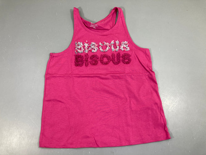 T-shirt s.m jersey rose vif bisous bisous, moins cher chez Petit Kiwi