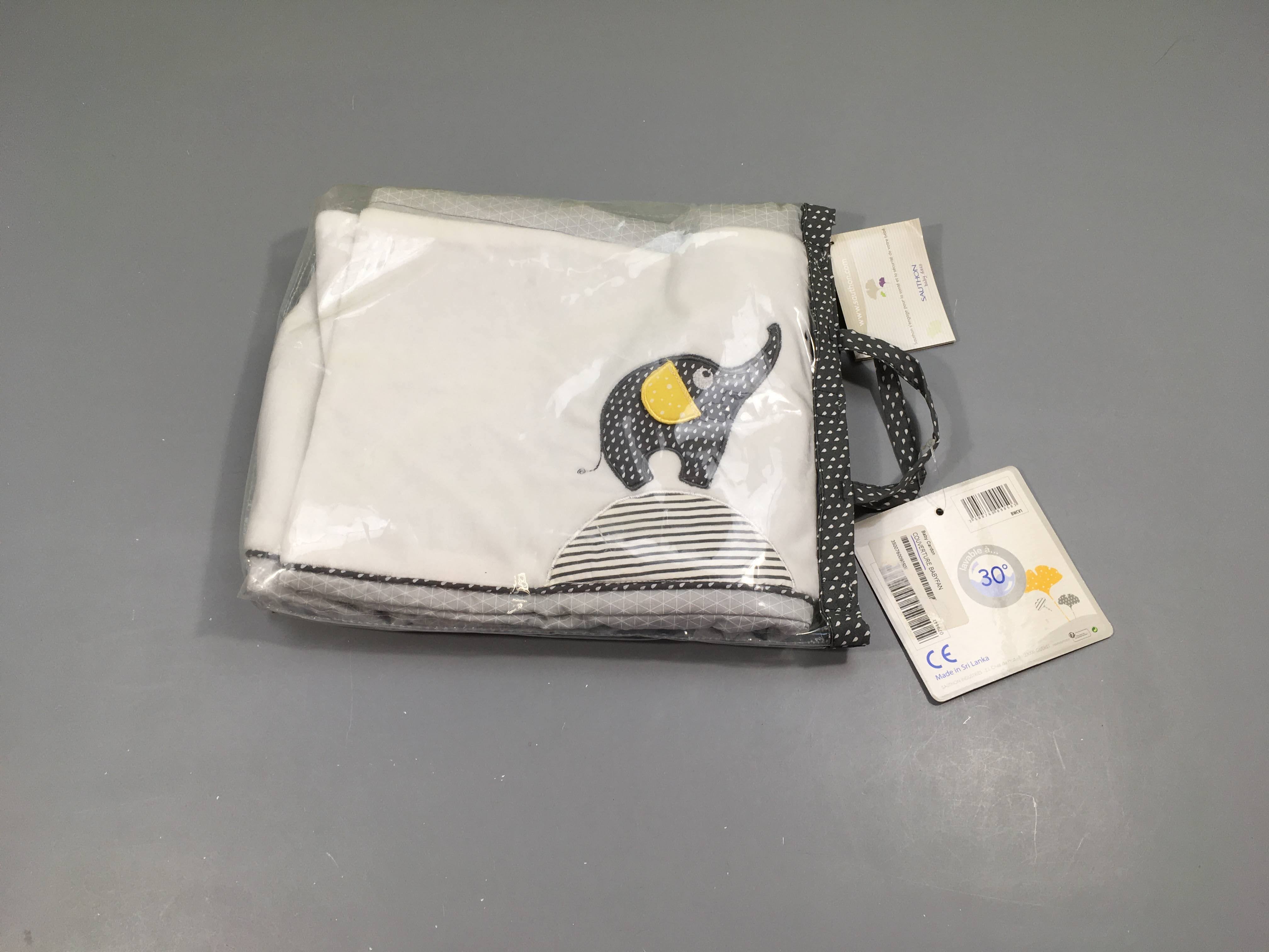 NEUF Parure de lit + taie - Babyfan - Sauthon - 190 x 140 cm + taie 60 x 40 cm