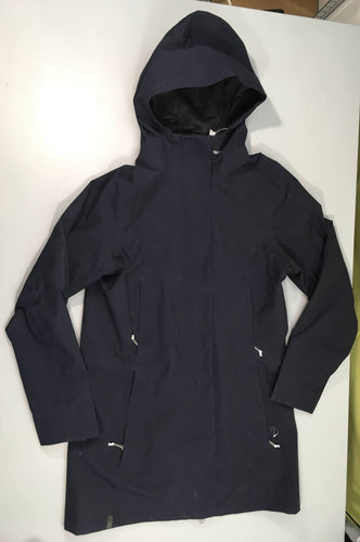 Longue veste imperméable à capuche bleu marine, Tribord, moins cher chez Petit Kiwi