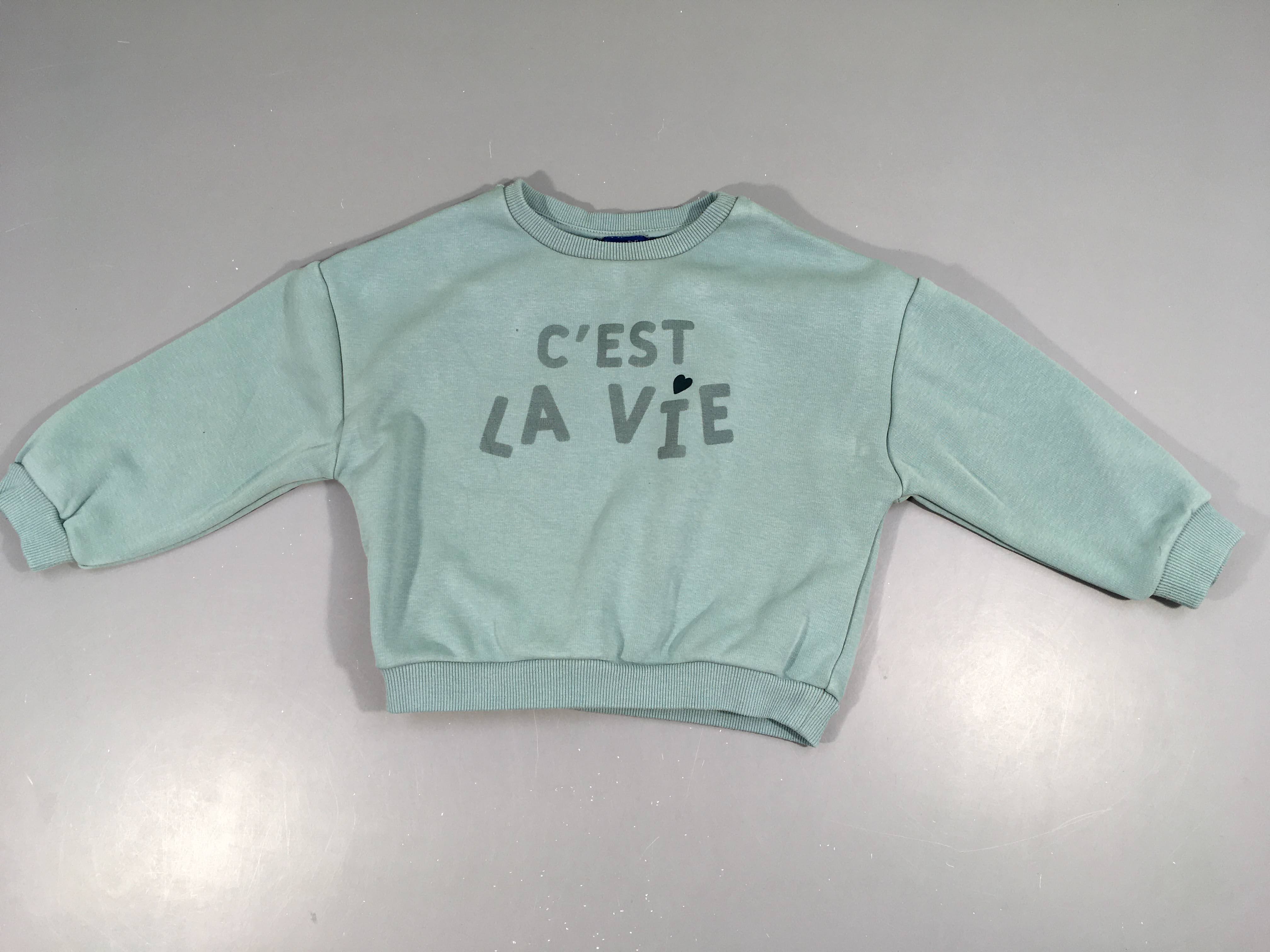 Sweat bleu C'est la vie