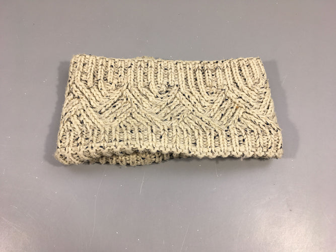 Tour de cou gris chiné doublé polar, bouloché, moins cher chez Petit Kiwi