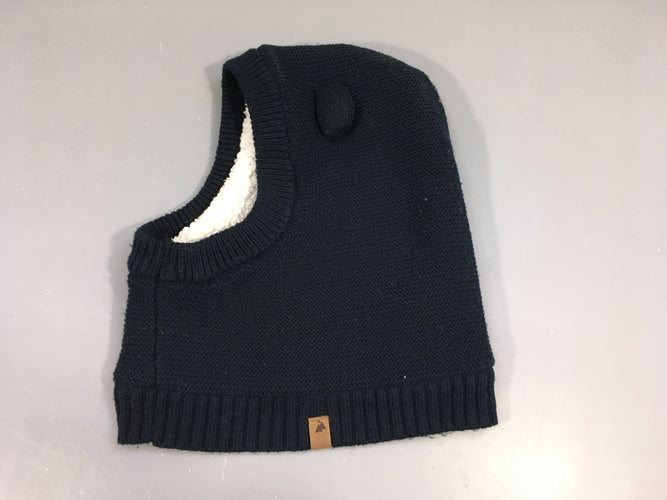 Cagoule bleu marine doublée mouton, moins cher chez Petit Kiwi