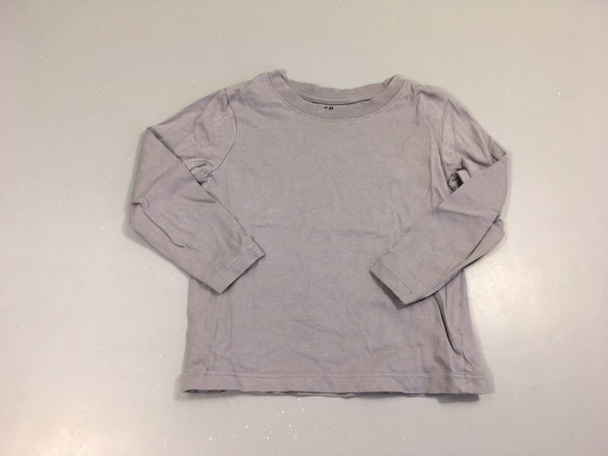 T-shirt m.l gris/mauve, moins cher chez Petit Kiwi