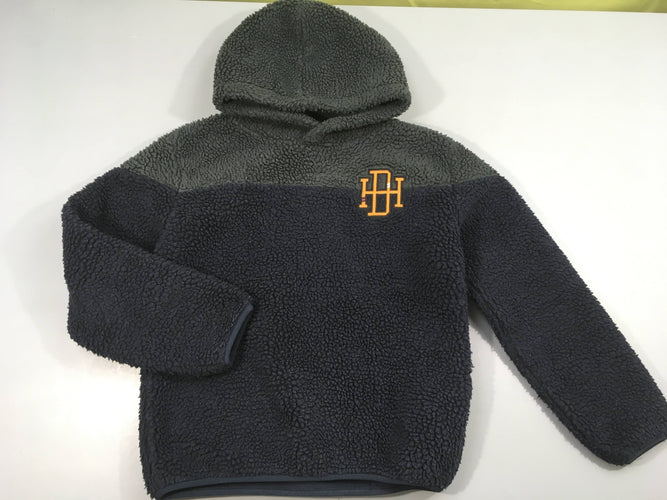 Sherpa à capuche noir/kaki, moins cher chez Petit Kiwi