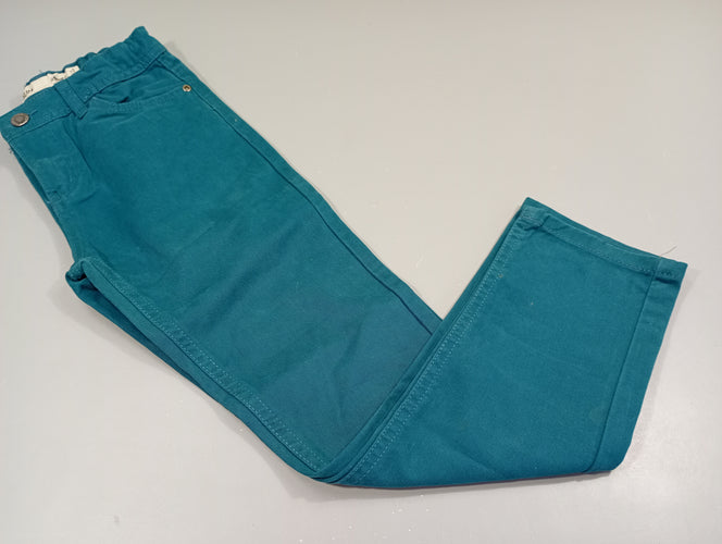 Pantalon bleu pétrol, moins cher chez Petit Kiwi