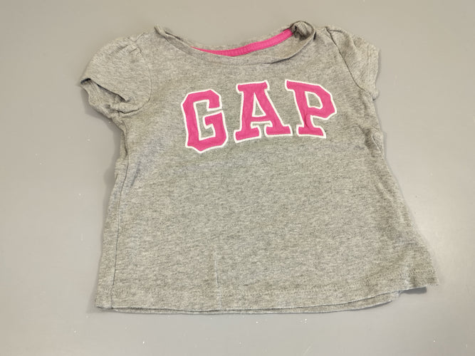 T-shirt m.c gris chiné, "Gap", moins cher chez Petit Kiwi