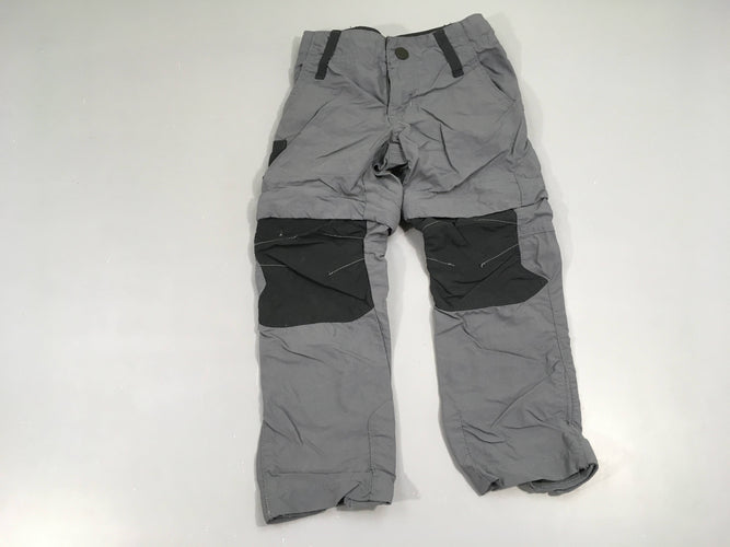 Pantalon randonnée modulable gris, moins cher chez Petit Kiwi