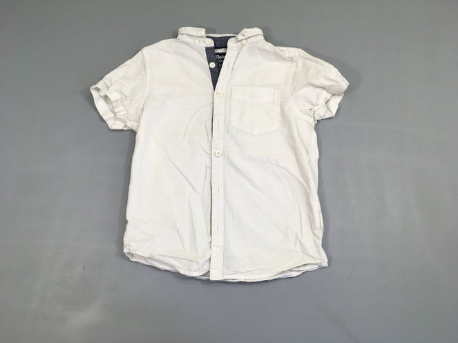 Chemise m.c blanche, moins cher chez Petit Kiwi