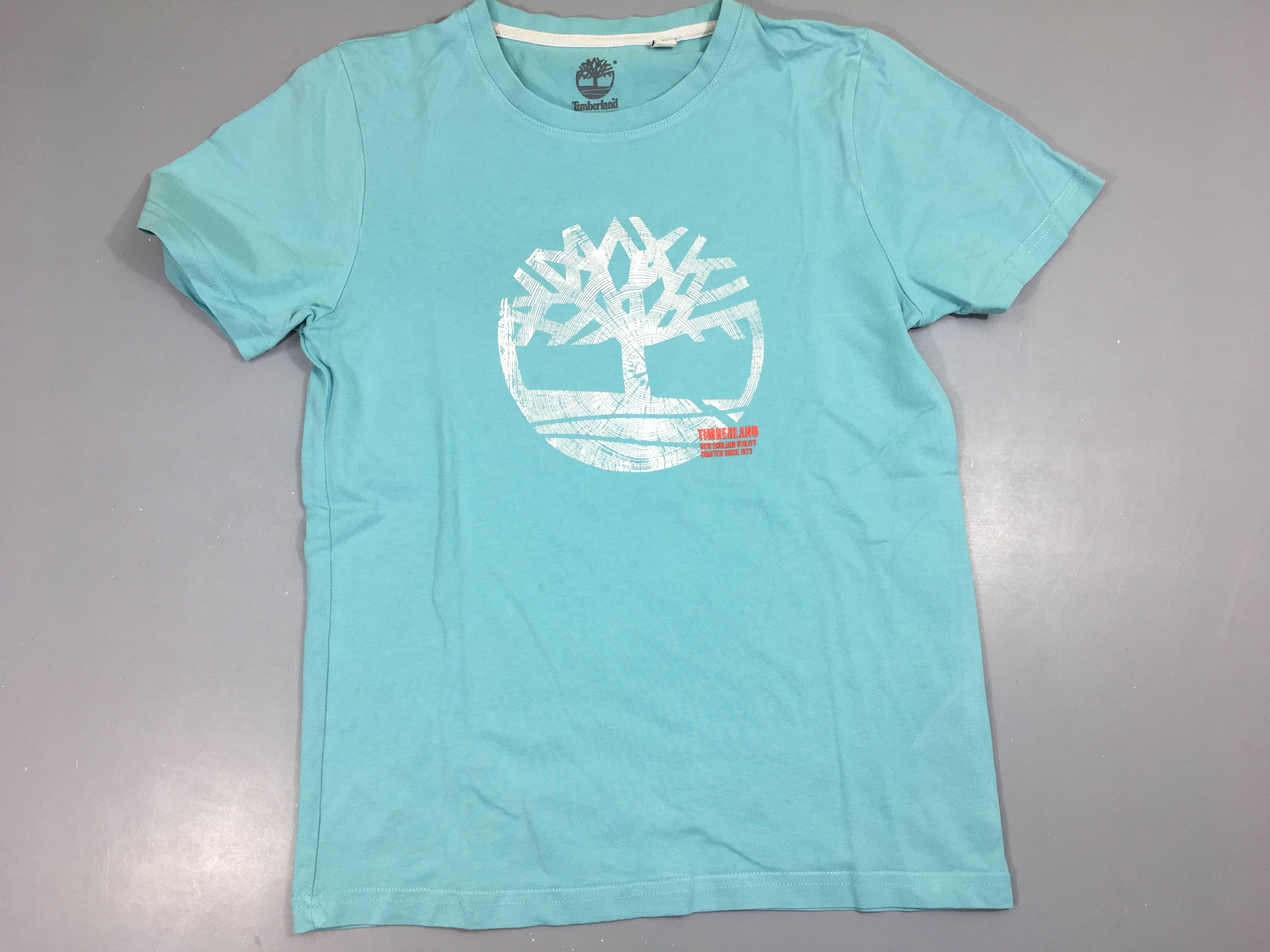 T-shirt m.c bleu Timberland-petite tache ventre