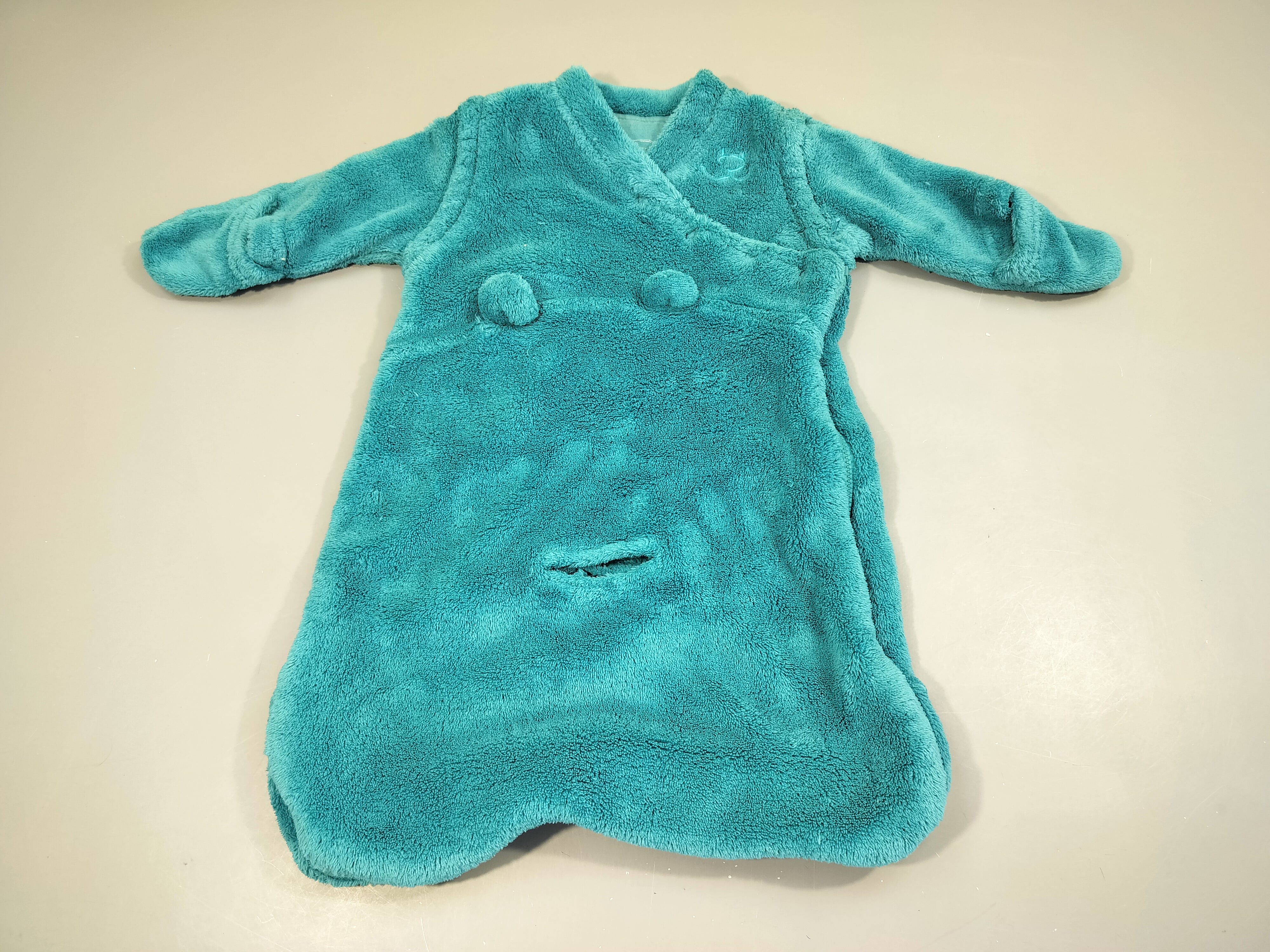 Sac de couchage  ml ammovibles en velours bleu, 50 cm 100% polyester