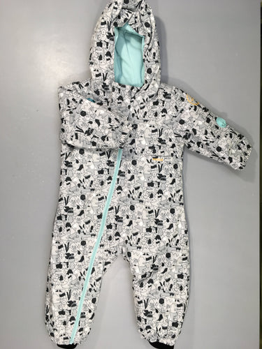 Combinaison ski bébé chaude - 500 warm - motifs gris, état neuf, moins cher chez Petit Kiwi