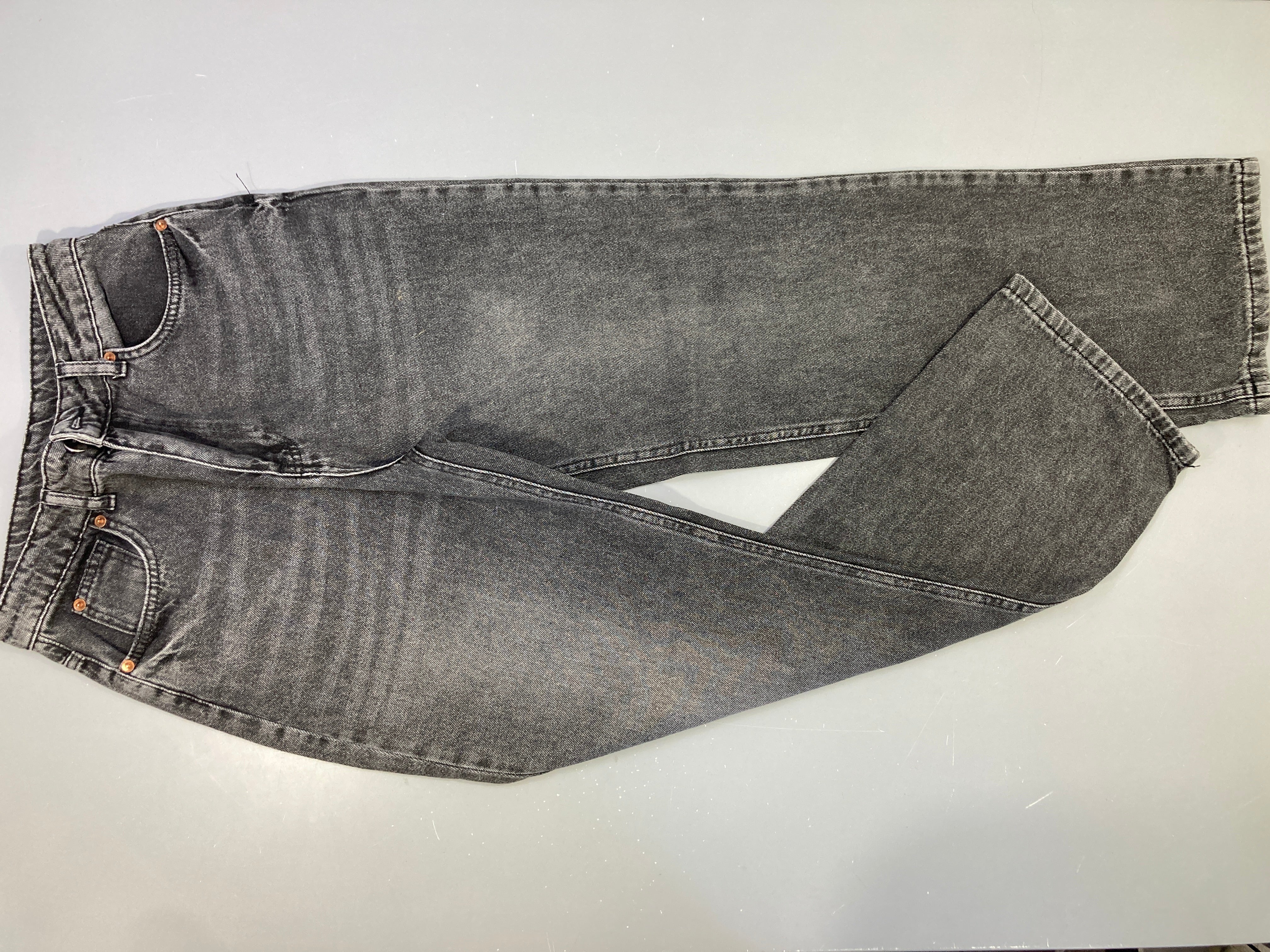 Jeans gris foncé Wide Leg 36