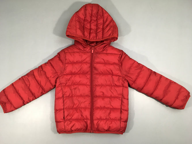 Doudoune light rouge à capuche, éta neuf, moins cher chez Petit Kiwi