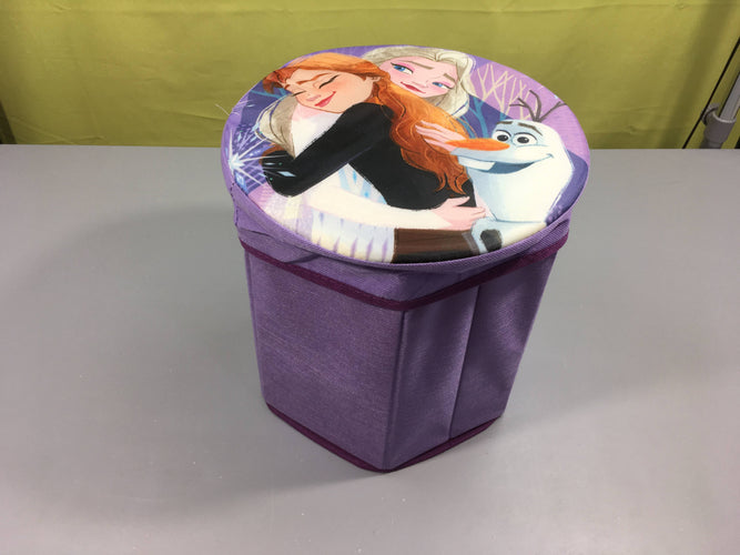 Pouf de rangement Reine des neiges, moins cher chez Petit Kiwi