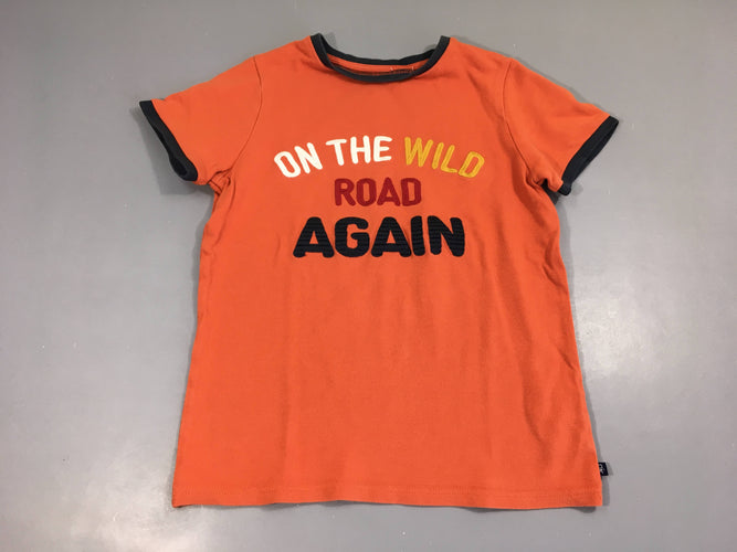 T-shirt m.c coton piqué orange Again, moins cher chez Petit Kiwi