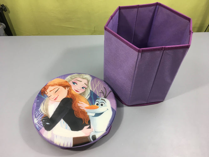 Pouf de rangement Reine des neiges, moins cher chez Petit Kiwi
