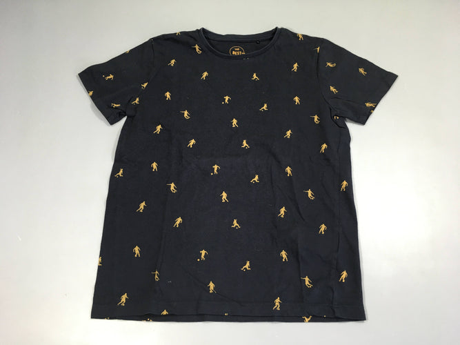T-shirt m.c bleu marine foot, moins cher chez Petit Kiwi