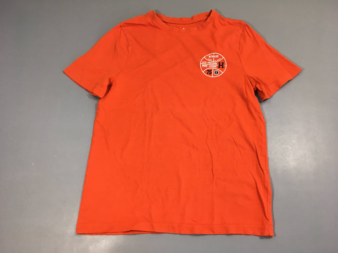 T-shirt m.c orange bsket, moins cher chez Petit Kiwi