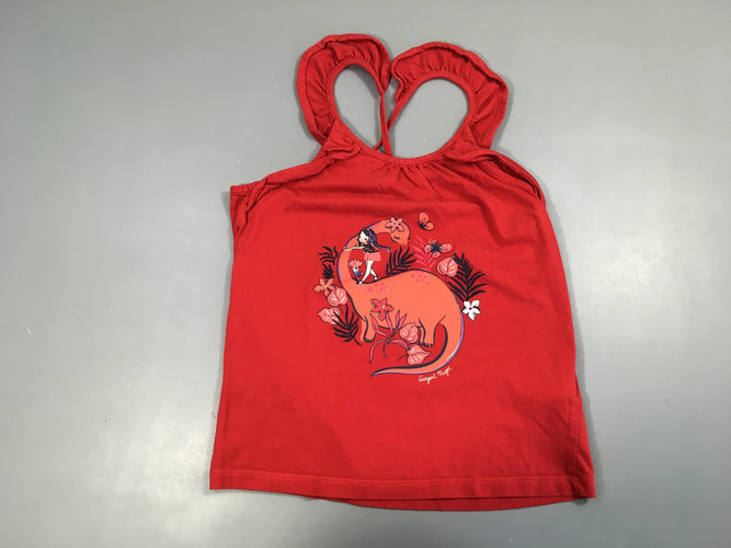 Top rouge dino, moins cher chez Petit Kiwi