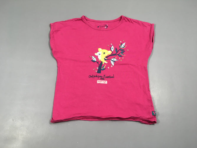 T-shirt m.c rose koala, moins cher chez Petit Kiwi