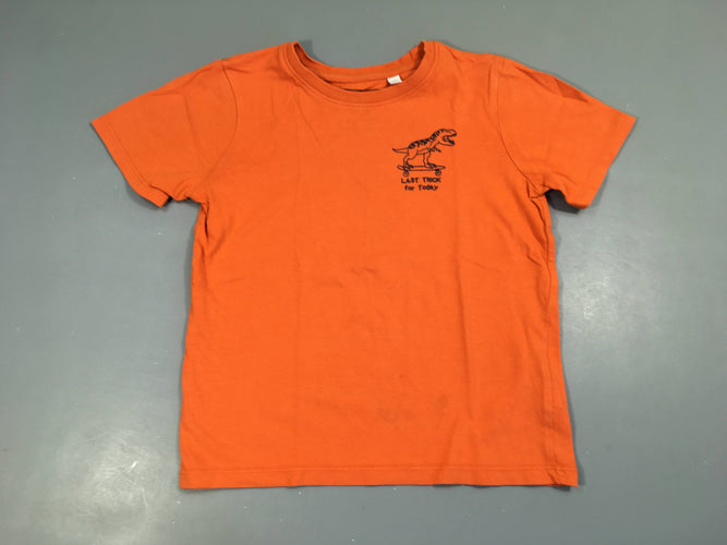 T-shirt m.c orange skate dino, moins cher chez Petit Kiwi