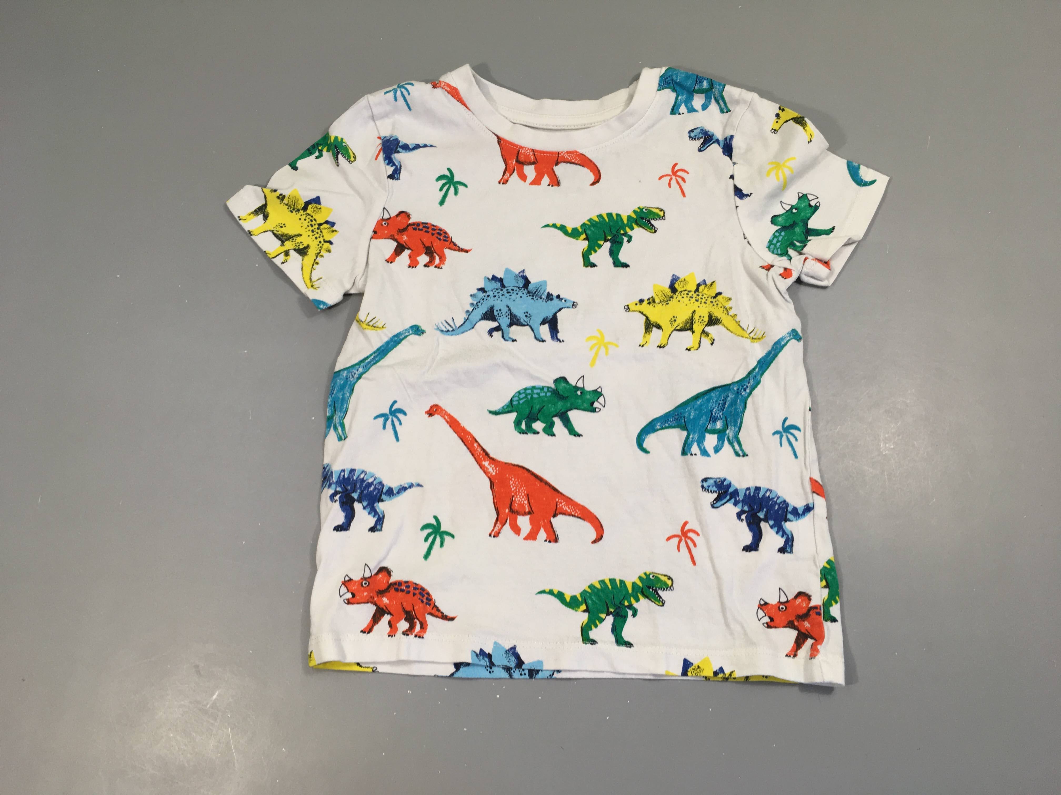 T-shirt m.c blanc dinos palmiers