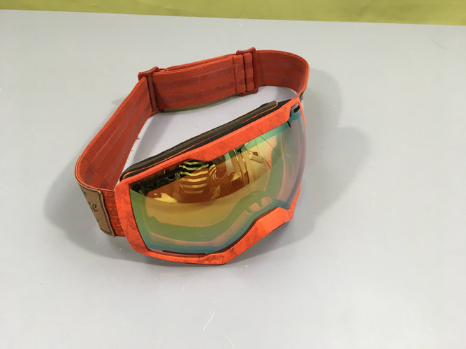 Masque de ski/snowboard Wed'ze Bones 500 S2 avec un écran miroir orange/jaune, moins cher chez Petit Kiwi