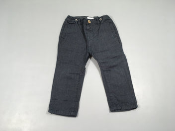 Pantalon classique bleu foncé chevrons