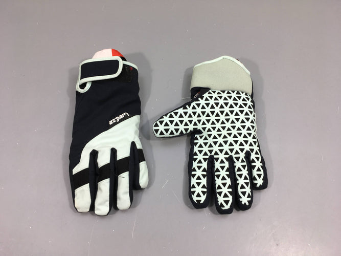 Gants de ski bleu marine/bleu, XS, Novadr.y, Wed'ze -anti-dérapant légèrement usé main gauche, moins cher chez Petit Kiwi