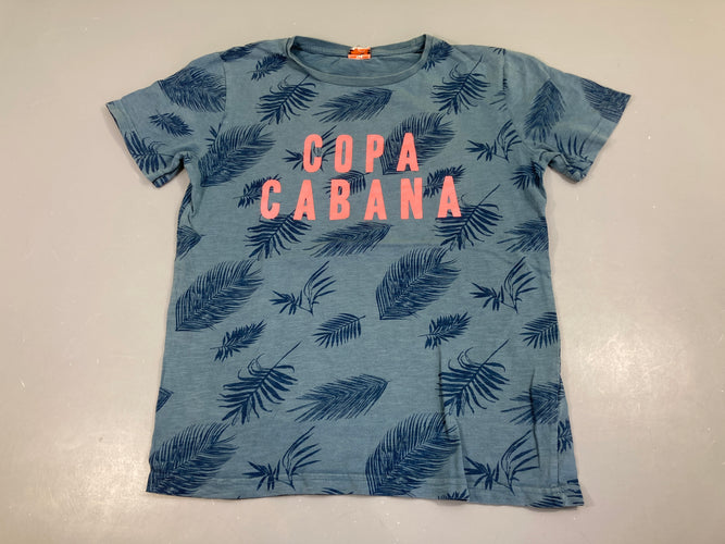 T-shirt m.c bleu feuillage Copa Cabana-bouloché, moins cher chez Petit Kiwi