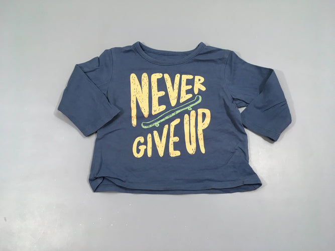 T-shirt m.l bleu Never, moins cher chez Petit Kiwi