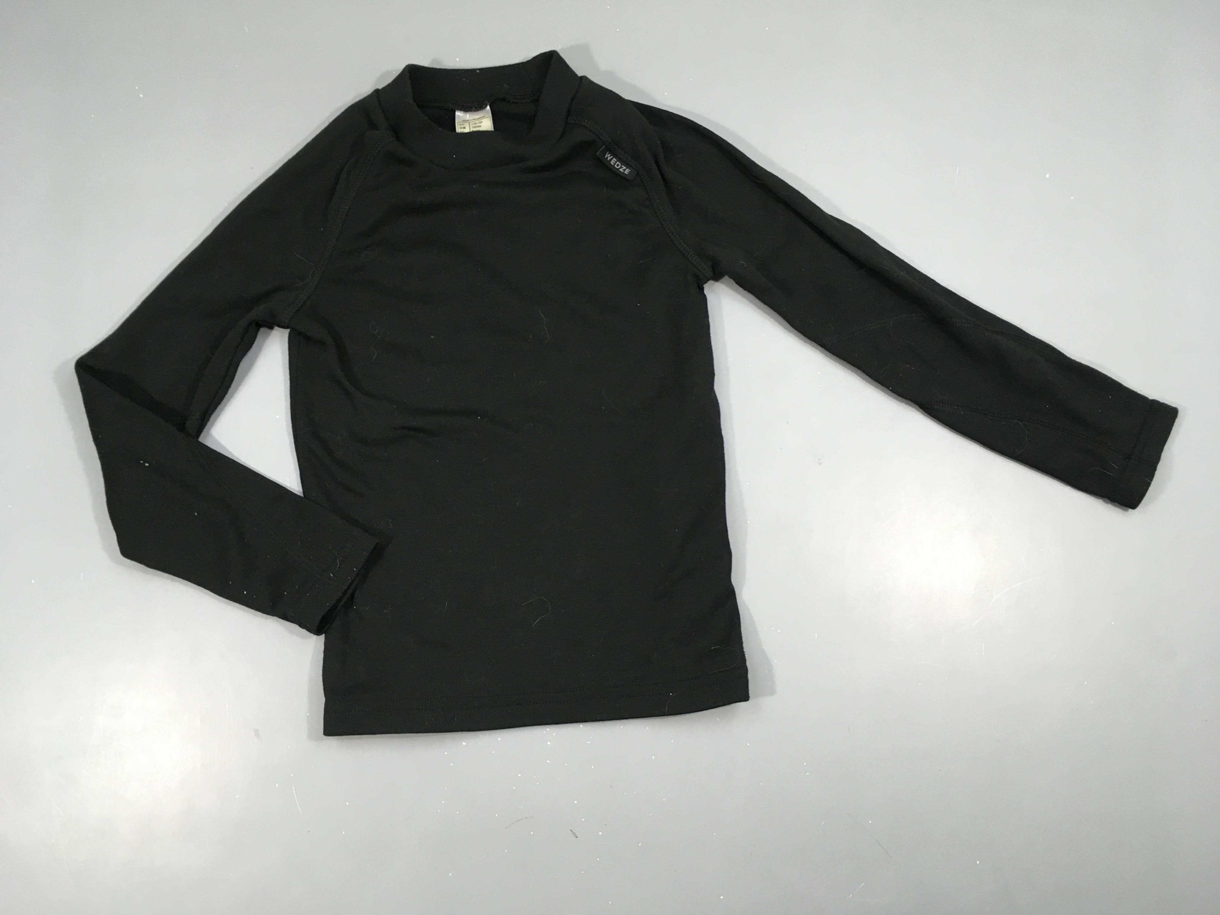 T-shirt m.l noir thermique, Wed'ze