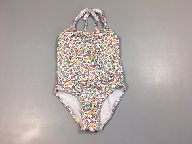 Maillot blanc fleurs, moins cher chez Petit Kiwi