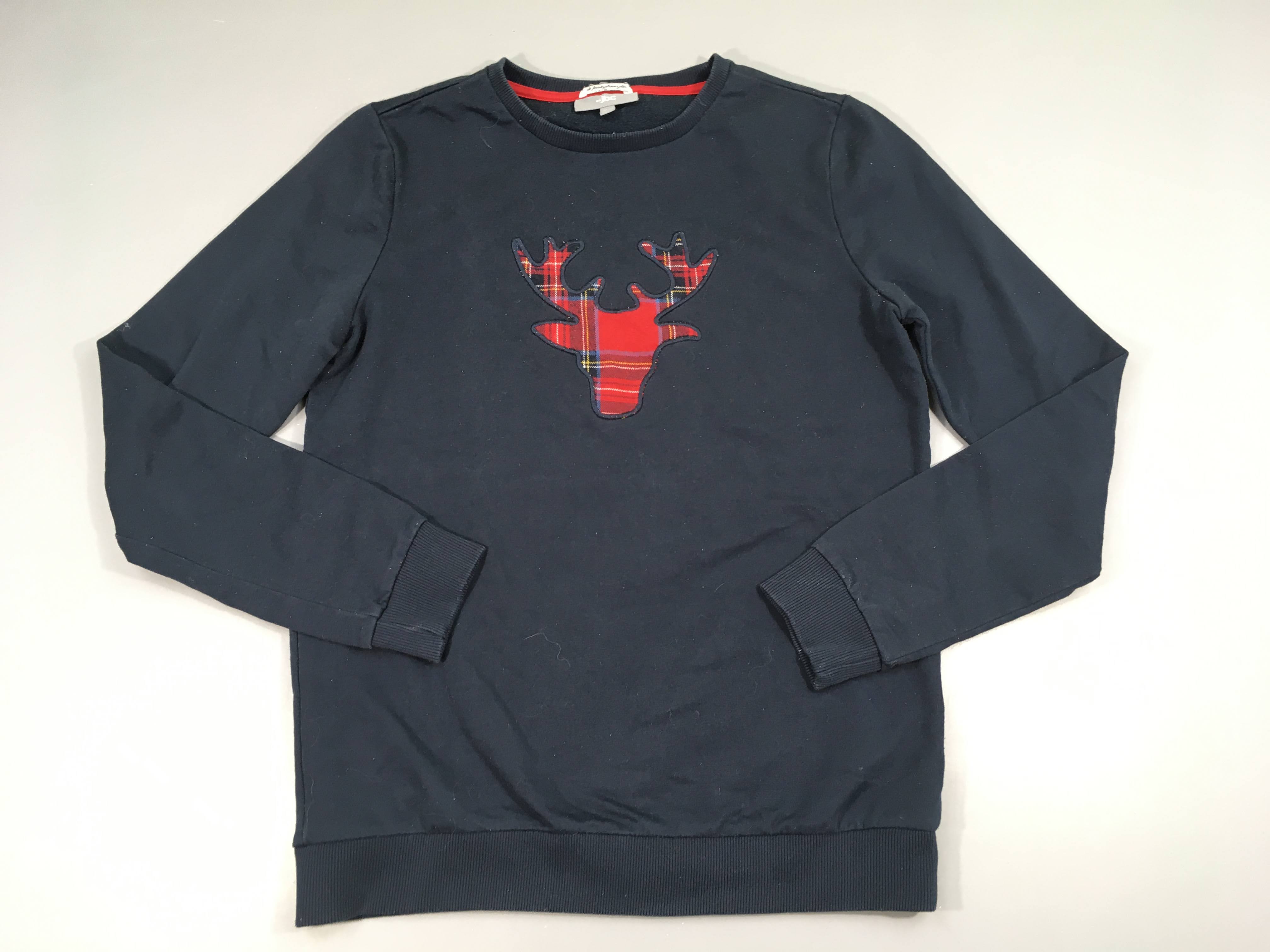 Sweat bleu marine Renne