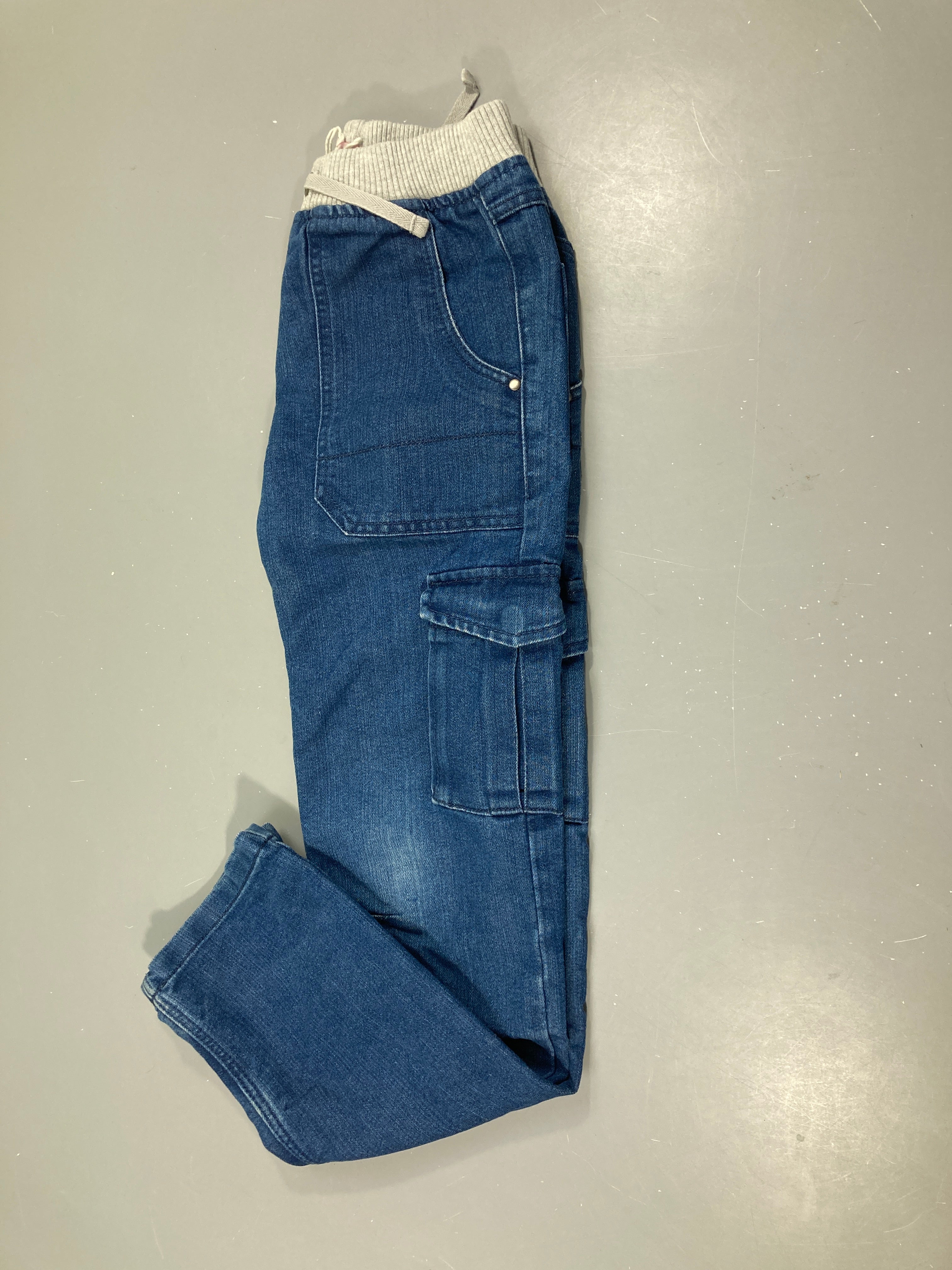 Pantalon denin taille élastique