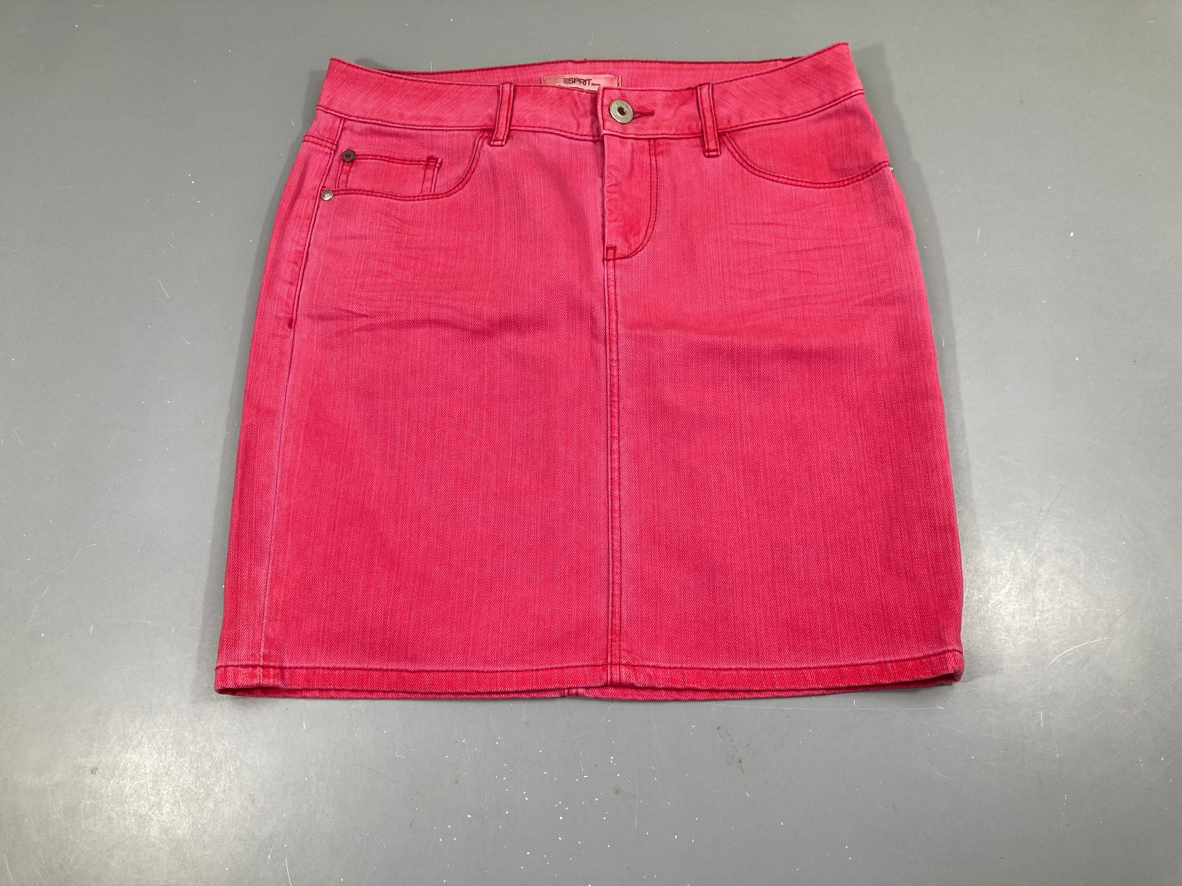 Jupe en jean rose