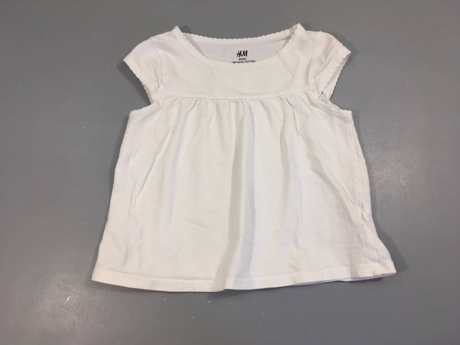 T-shirt m.c blanc, moins cher chez Petit Kiwi
