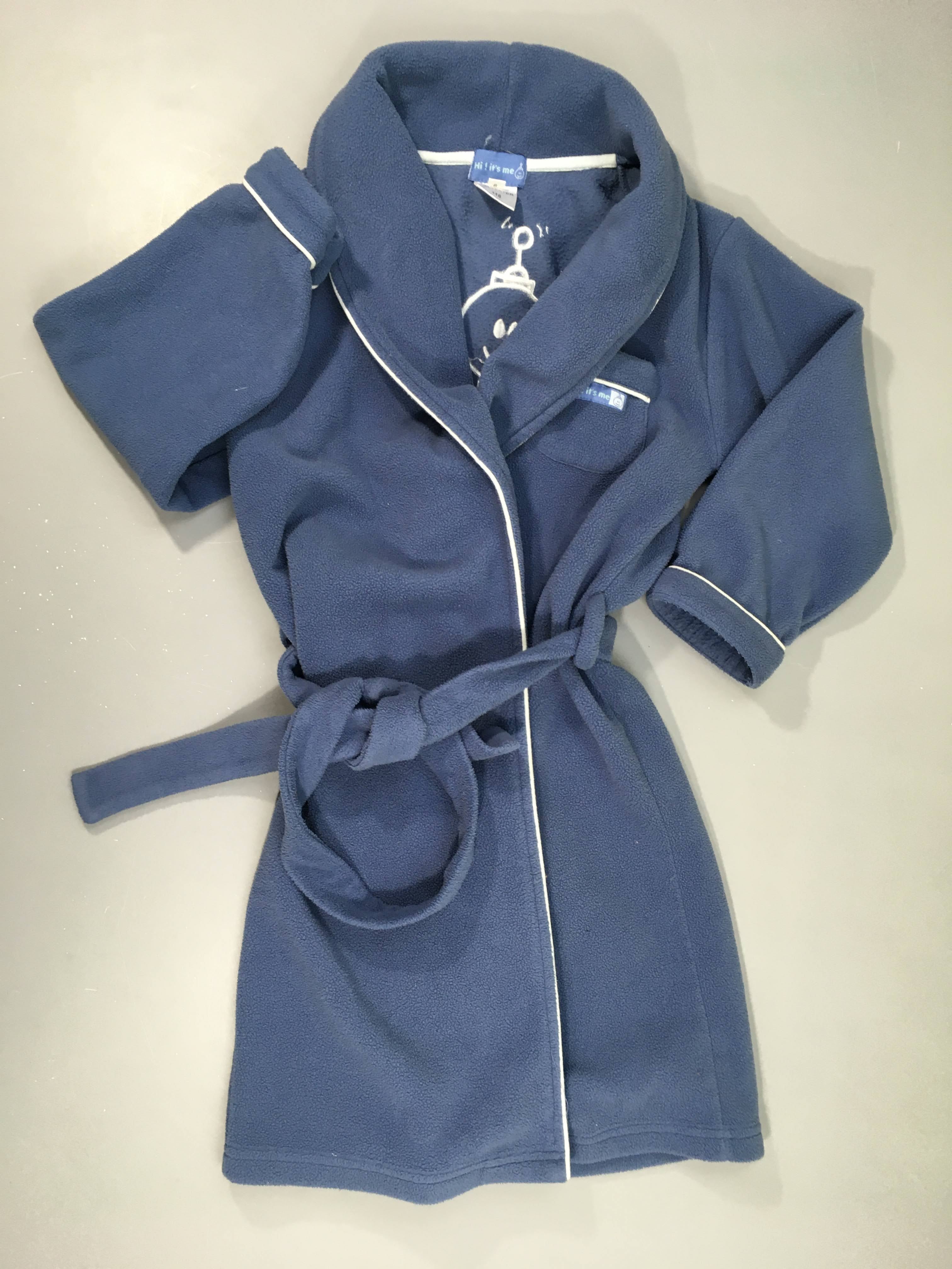 Peignoir polar bleu