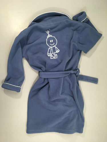 Peignoir polar bleu, moins cher chez Petit Kiwi