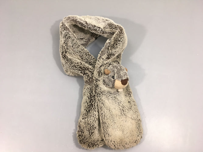 Echarpe softy brun castor, moins cher chez Petit Kiwi